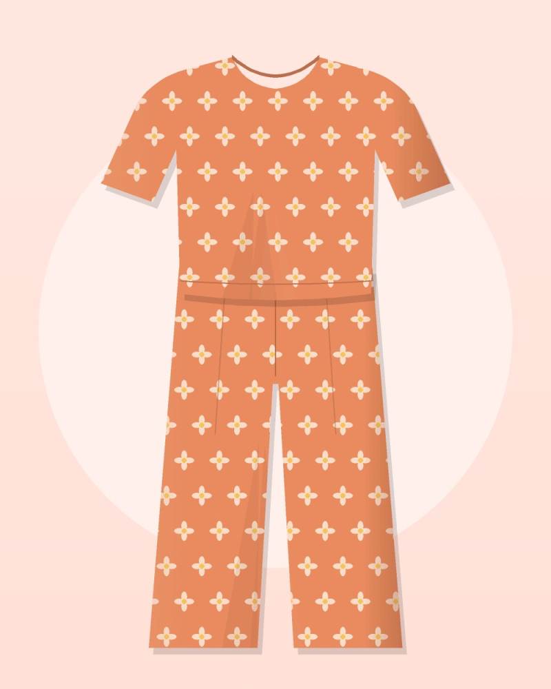 Printed Cotton Co-ord — Sunset