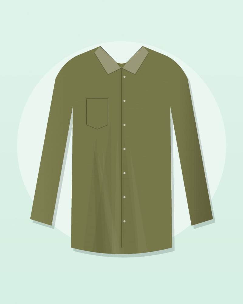 Linen Camp Shirt — Olive