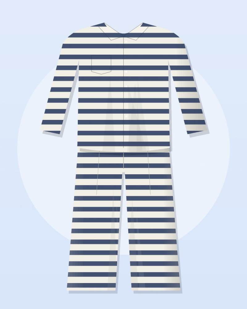 Striped Resort Co-ord — Navy